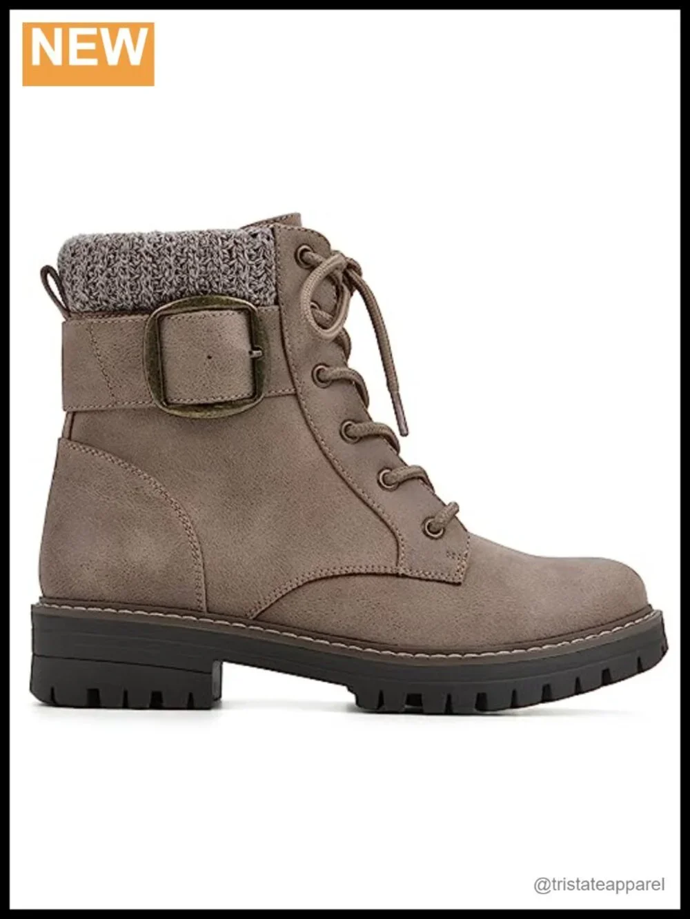 Block Heeled Lace-Up Ankle Bootie with Cushioned Insole